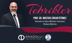 Anadolu Üniversitesi Öğretim Üyesi Profesör Doktor Mustafa Erkan Üyümez Vergi Konseyi Üyeliğine Seçildi