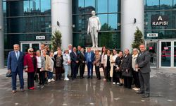 Emirdağ ve Çevre Dernekleri Federasyonu'ndan Başsavcı Karakülah ve Başsavcı Vekili Özel'e Veda Ziyareti