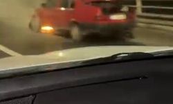 Eskişehir’de Köprü Üzerinde Seyir Halindeki Otomobil Alev Aldı!