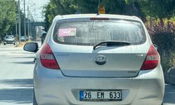 Eskişehir’de Trafikte Gülümseten Mesaj