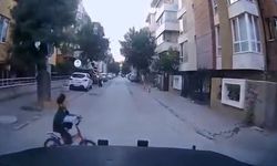 Bahçelievler’de Bisikletli Çocuk Kaza Tehlikesinden Kurtuldu
