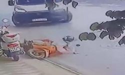 Eskişehir’de Minibüs Motosiklete Çarptı