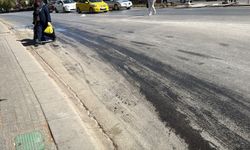 Eskişehir’de Motor Yağı Trafiği Tehlikeye Soktu