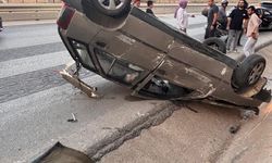 Bilecik-Eskişehir Yolunda Otomobil Ters Döndü: 1 Yaralı