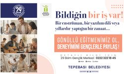 Tepebaşı’nda 29 Ekim Gençlik Merkezi Gönüllü Eğitmen Arıyor