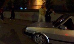 Park Halindeki Araca Sözlü Saldırı Kamerada