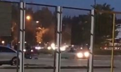 Eskişehirde Stadyum Otoparkında Tehlikeli Drift Anları