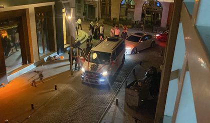 Düğün konvoyunda gerginlik yaşandı