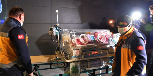 Gözel bebek, ambulans uçakla Eskişehir’e getirildi