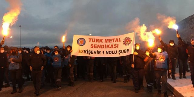 Arçelik işçileri MESS’in teklifine karşı eylem yaptı