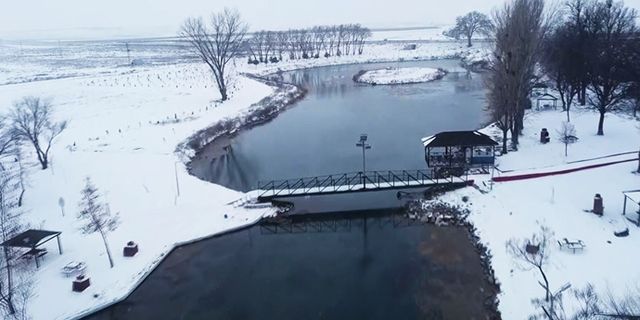 Sakaryabaşı’nın göz kamaştıran kış manzaraları