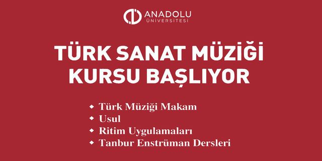 TÜDAM’dan Türk Sanat Müziği Kursu