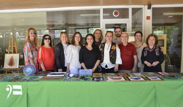 Kursiyerler cam füzyon sergisi açtı