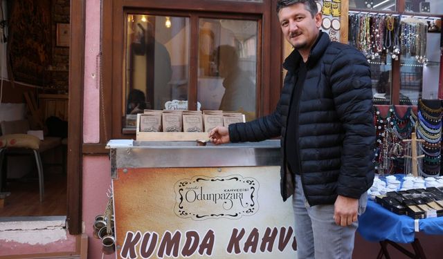 Tarihi Odunpazarı’nda  ‘Kumda kahve’ sefası