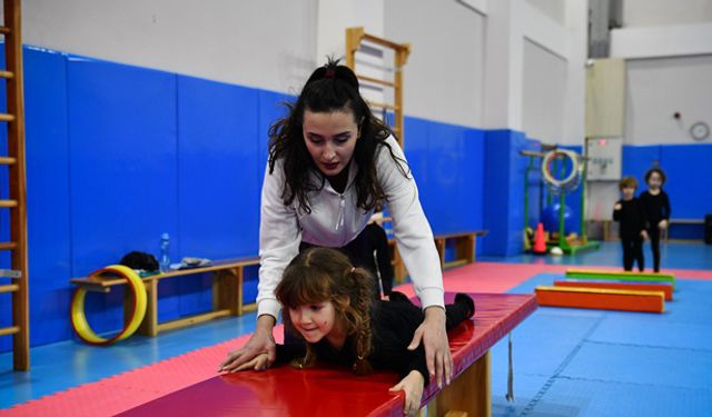 Geleceğin jimnastikçileri Tepebaşı'nda yetişiyor