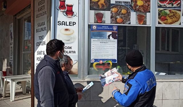 Polislerden “İletişim Yoluyla Dolandırıcılık” hakkında bilgilendirme