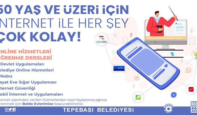 Tepebaşı'ndan “Online Hizmetleri Öğrenme Dersleri”