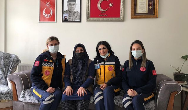 112 Acil'den şehit annelerine Kadınlar Günü sürprizi