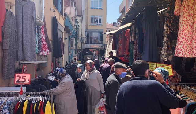 Bayram öncesi giyim işletmelerinde yoğunluk