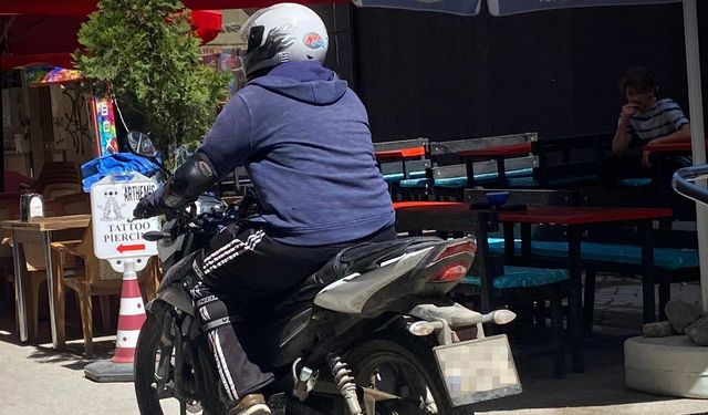 Trafiğe kapalı alanlarda kullanılan motosikletler tehlike saçıyor