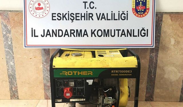 Çaldığı jeneratörü internetten satmak isteyen kişi yakalandı