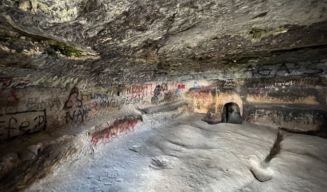 1200 yıllık yeraltı şehri vandalların hedefi haline geldi