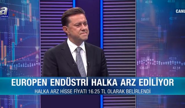 Nebi Hatipoğlu canlı yayında Europen'in halka arzını anlattı