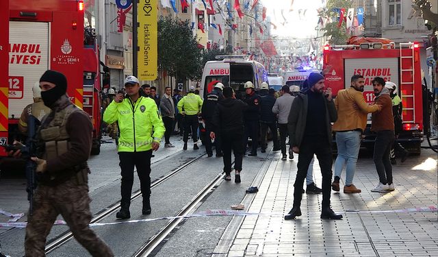 Taksim’de patlama meydana geldi