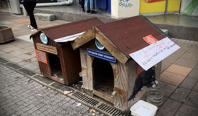 Köpek kulübesine yazdığı yazı ile insanlık dersi verdi