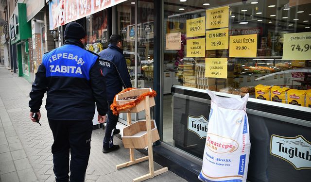 Tepebaşı Zabıtası yılbaşı mesaisinde