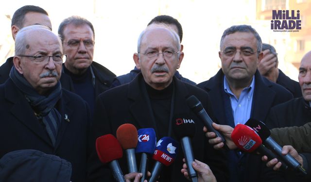 CHP Genel Başkanı Kılıçdaroğlu deprem bölgesi Diyarbakır'da