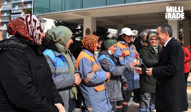 Başkan Ataç kadın çalışanların gününü kutladı