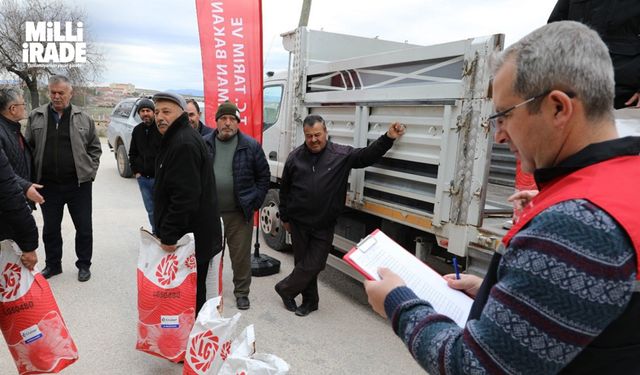 Çifteler’e yüzde 70’i hibe ayçiçeği tohumu dağıtıldı