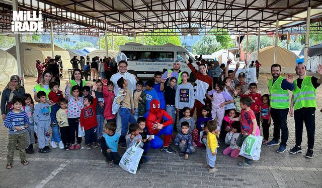 Deprem bölgesindeki çocuklar için "Umudu Taşıyoruz"