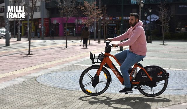 Bağımsız elektrikli bisiklet, 'Tripy' Eskişehir sokaklarında