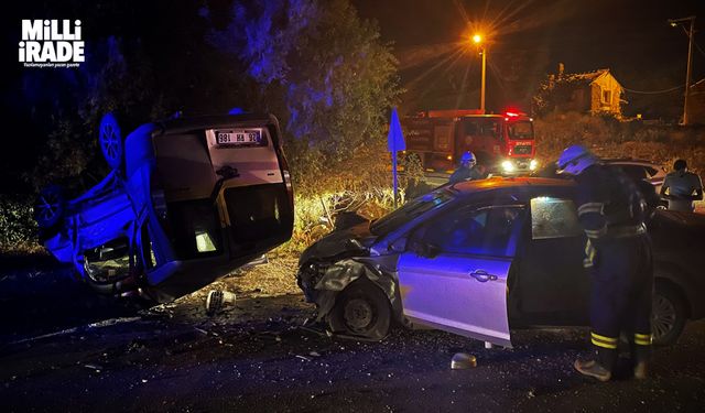 Korkunç kaza: 1’i ağır 6 kişi yaralı (VİDEO HABER)