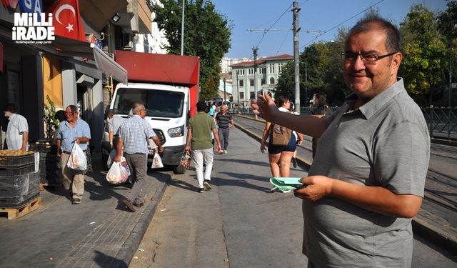 Esnaf araçlar için kaldırıma cep yapılmasını istiyor (VİDEO HABER)