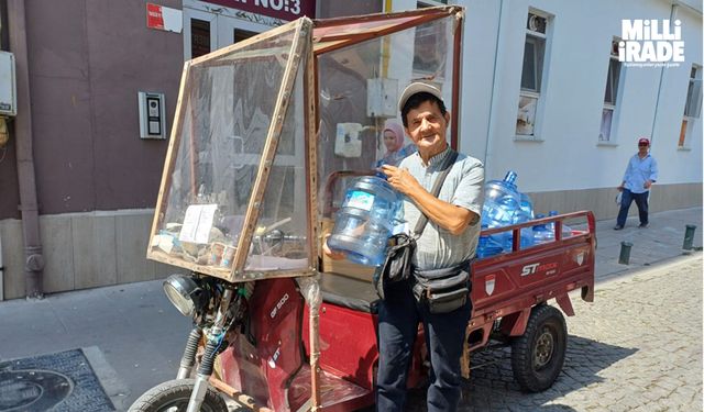 Damacana su dağıtarak sağlıklı kalıyor