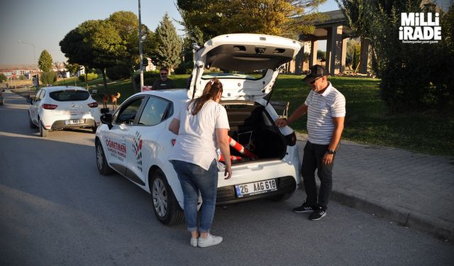 Direksiyon dersi eğitim parkurunda trafik kuralları ihlal ediliyor