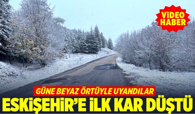 Eskişehir'e yılın ilk karı düştü (VİDEO HABER)