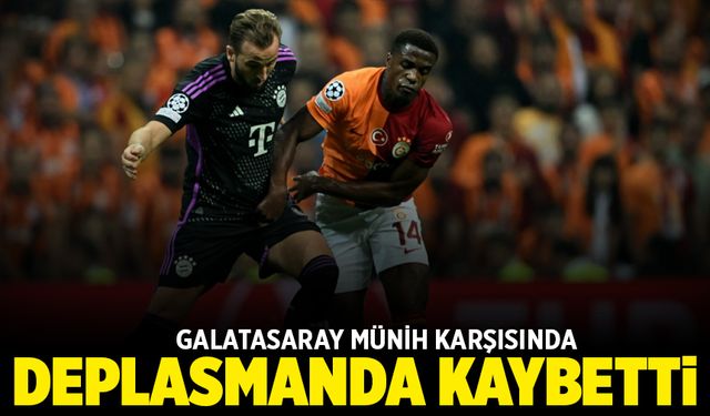 Galatasaray deplasmanda kaybetti