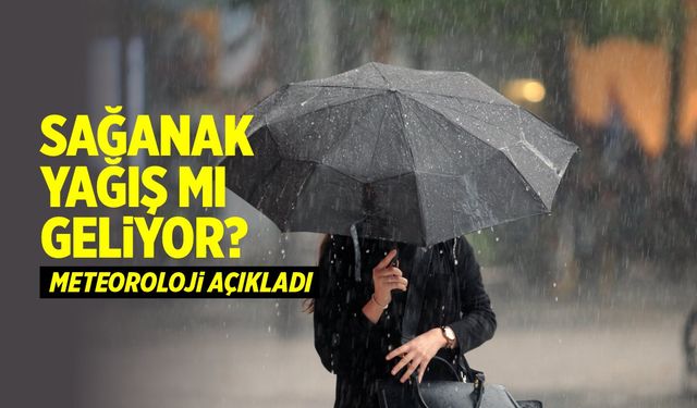 Meteoroloji açıkladı! Sağanak yağış mı geliyor?