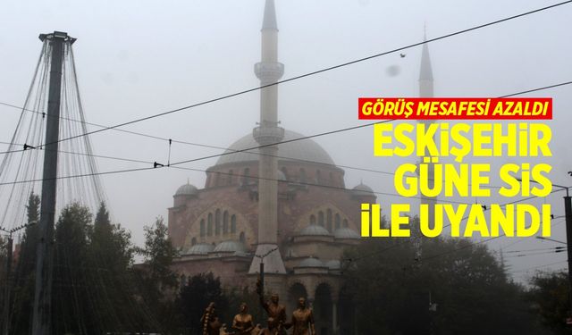 Eskişehirliler güne 'Sis' ile uyandı