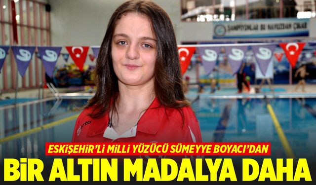 Sümeyye'den bir altın madalya daha