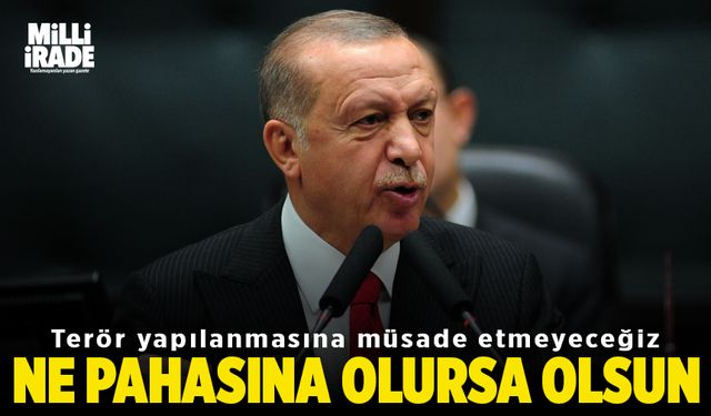 Erdoğan'dan şehit askerler için taziye mesajı