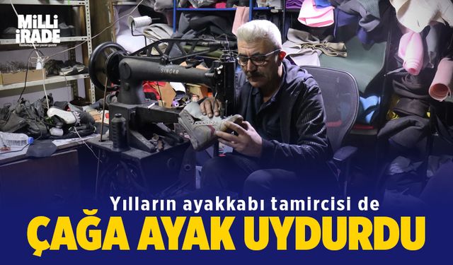 Yılların ayakkabı tamircisi çağa ayak uydurdu (VİDEO HABER)