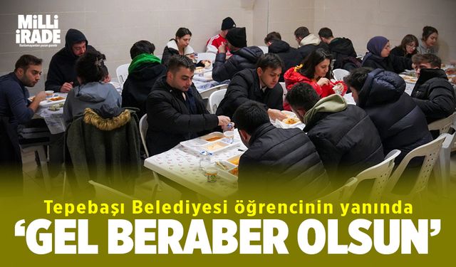 Tepebaşı öğrencinin yanında