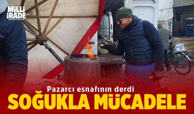 Ekmek parası için soğukla mücadele ediyorlar