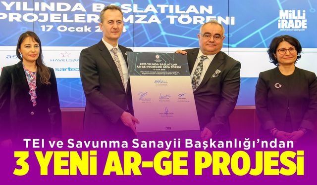 3 yeni AR-GE projesi