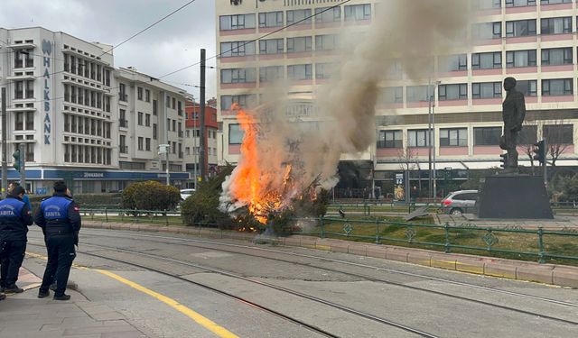 Eskişehir'de yangın (VİDEO HABER)